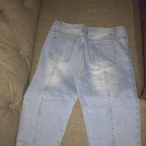 High wasted skinny jeans